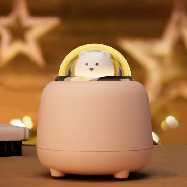 Söt Bluetooth-högtalare nattlampa för barn, björn trådlös högtalare med justerbar dubbel nattlampa för sovrum, Kawaii rumsdekor födelsedagspresenter