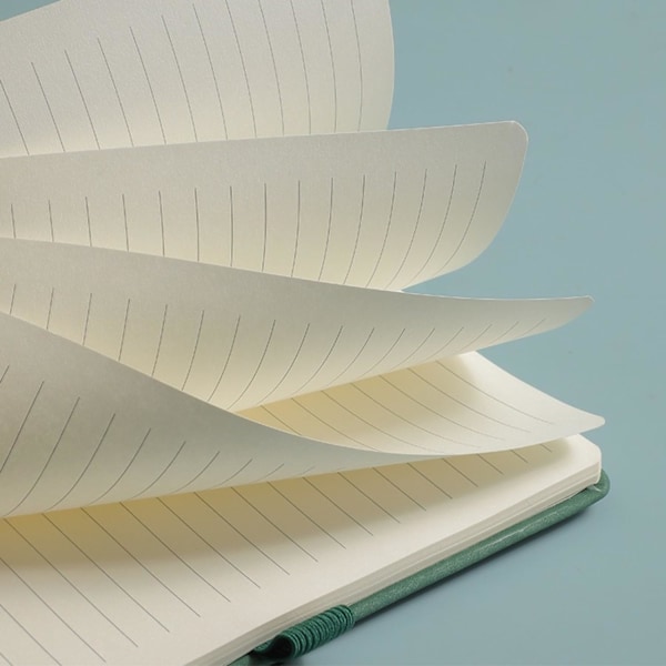 200 Siders A5 Linjeret Notesbog Journal, PU Læder Hardback Notesbøger 100 Ark 5.9'' X 8.46'' Fortykkede Klassiske med Pen Loop Notesbog