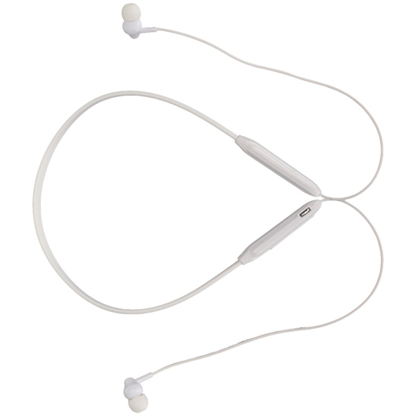 Neckband Bluetooth-hörlurar IPX7 Vattentät Brusreducering Djup Bas Lätt Trådlösa Sport-hörlurar Vit