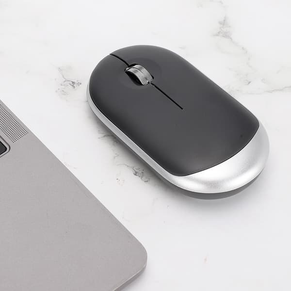 Trådløs mus Notebook Office mus Bluetooth Dual-mode Mute Genopladelig til ipadGrafitgrå
