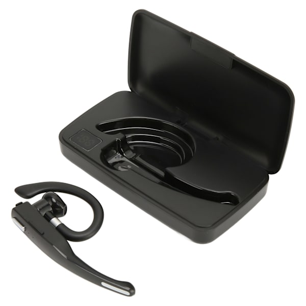 Trådløs Bluetooth-øretelefon med indbygget mikrofon, enkelt øre Bluetooth-headset med opladningsetui til kørsel og forretning