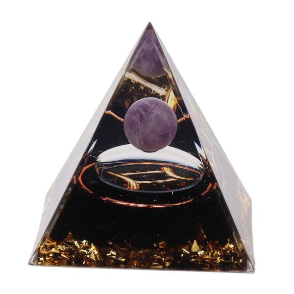 5 cm orgonitpyramide til positiv energihealing Krystalpyramidemeditation Orgonitpyramider Chakra Zodiac Energy Generator Gemini Type 1