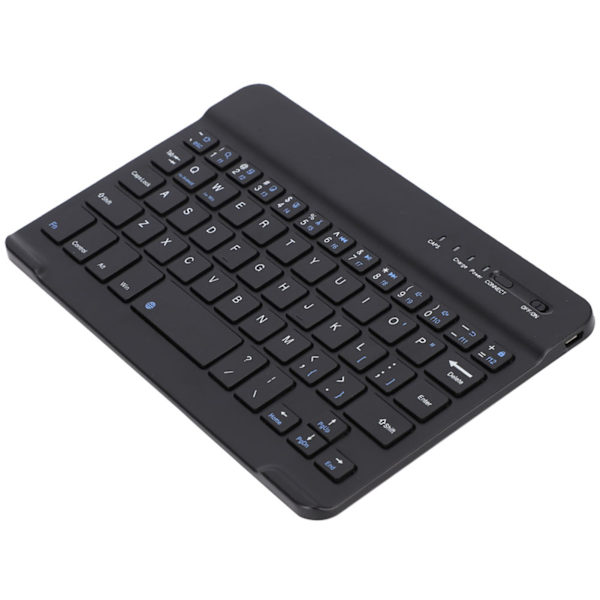Slank og let trådløst Bluetooth-tastatur til Android, iOS og WIN, sort