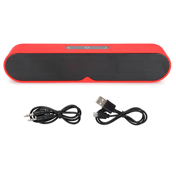 Bluetooth 5.0 Touch Speaker Trådlös Skrivbord Lång Standby Tid Musikspelare Röd