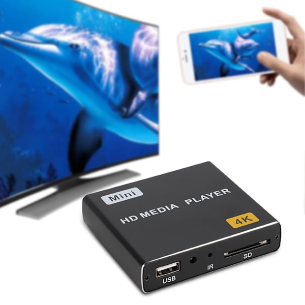 4K Full HD Digital Media Player HDMI USB s SPDIF Hjem Musikk Video Player