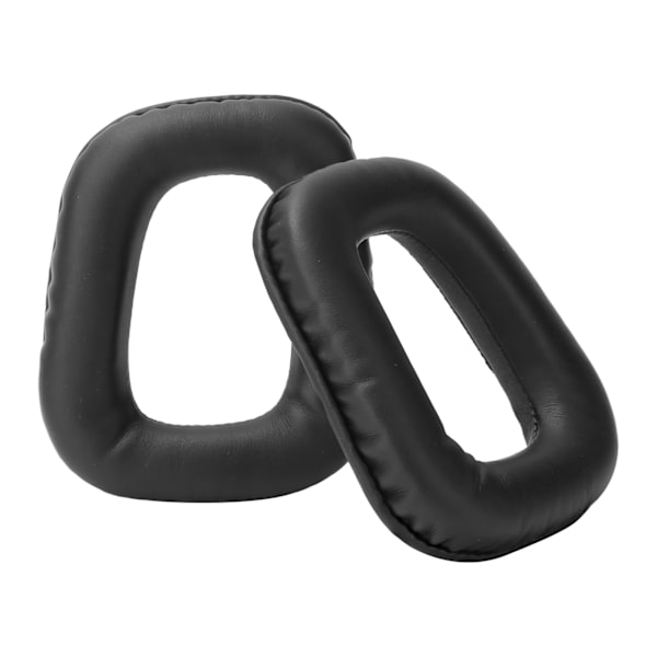 2 stk hodetelefoner øreputer pute kunstig skinn svampdeksel passer for Logitech G35 G930 G430 F450Svart