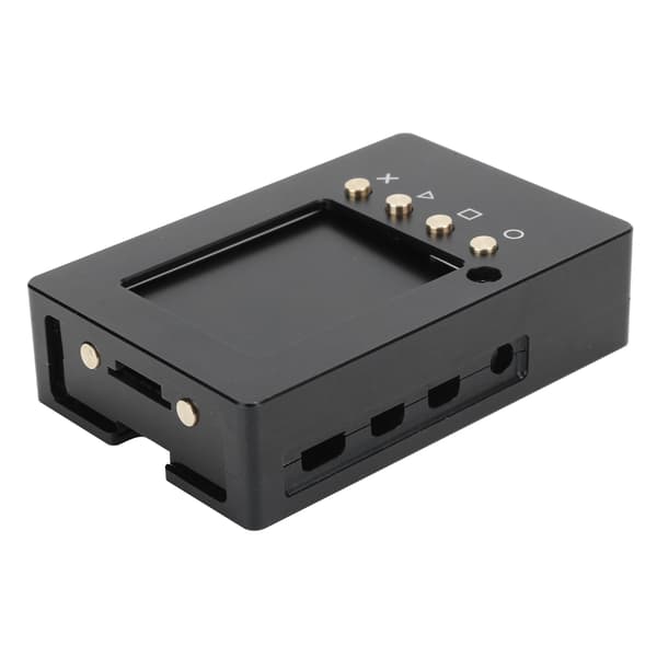 Aluminiumlegering Etui for Raspberry Pi 4B/3B/2B+/A + 2.4in 320x240 TFT LCD Skjerm Datamaskin Tilbehør