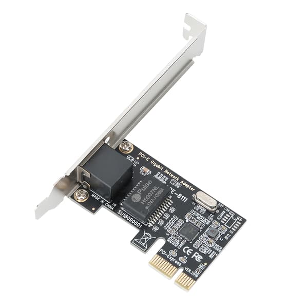 RIL8111G Master Chip Desktop Computer PCI-E Gigabit Netværkskort til XP / WIN7 / WIN8 / WIN8.1 / WIN10