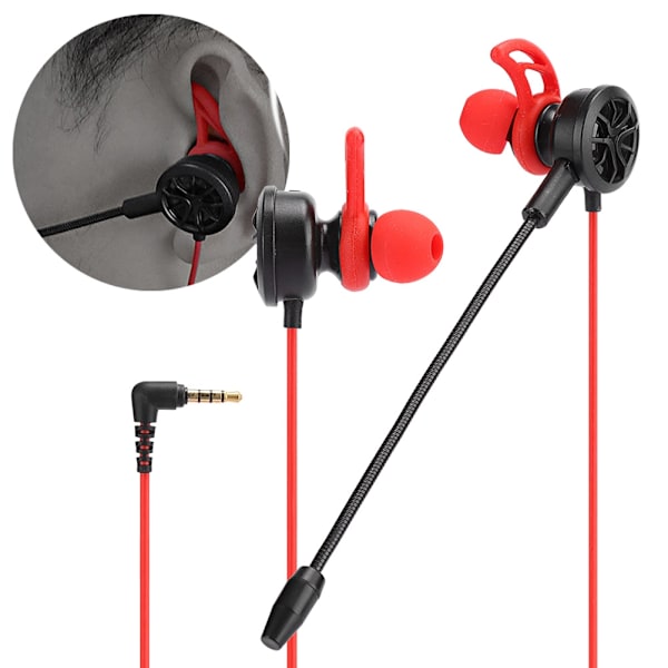 In-Ear videospill headset mobiltelefon datamaskin Universal spill ørepropper mikrofon