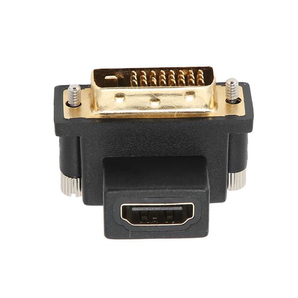 90° Adapter HD Multimedia Interface Hun til DVI Han Konverter til Skærm Grafik