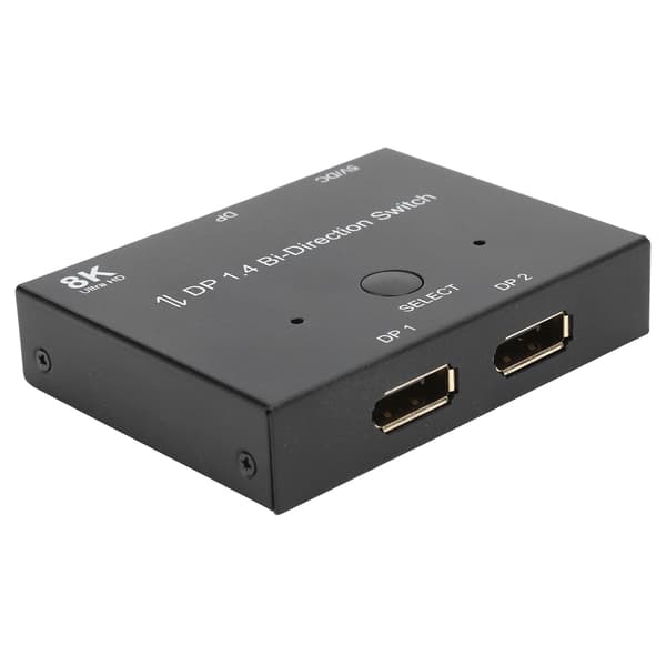 Bi-Direction Switch DP DisplayPort 1.4 8K ved 60Hz 32.4Gbps Hub Konverter Computer Tilbehør