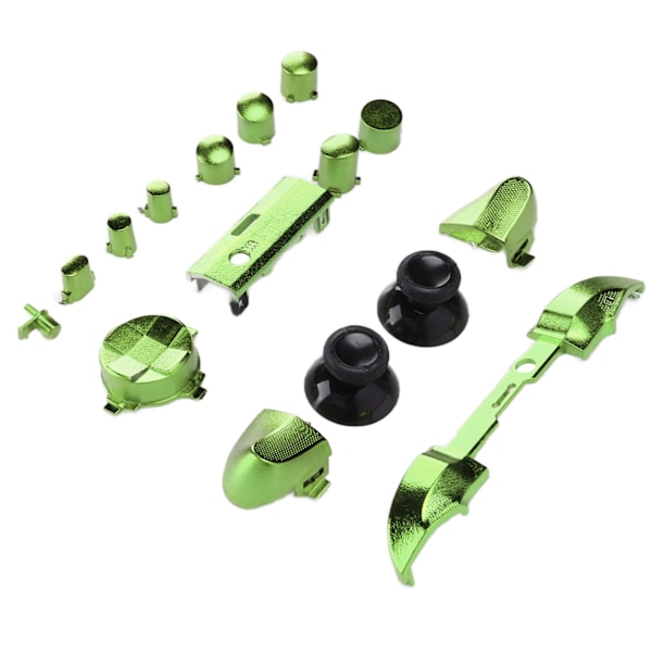 Full Game Controller Button Set Electroplating Replacement Handles Accessories for Xbox Series XGreen