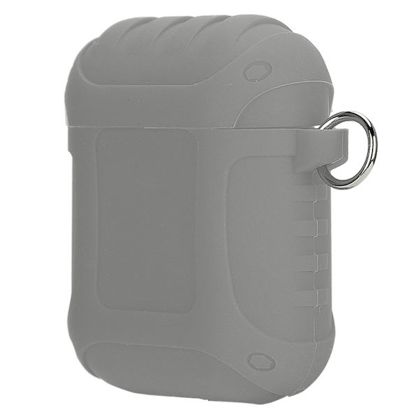 Enkel Bluetooth-hörlurar i affärsstil Laddningsfodral Skyddande fodral för AirPods (Grå)