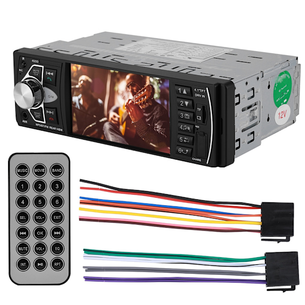 HD 4.1in bilstereo Bluetooth-radio MP5 front- og bakkamera-spiller -4022D