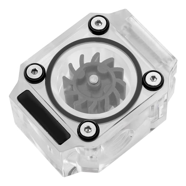 G1/4\" Tråd Vandkøling Flow Meter Indikator til PC Vandkøling System Akryl Sort