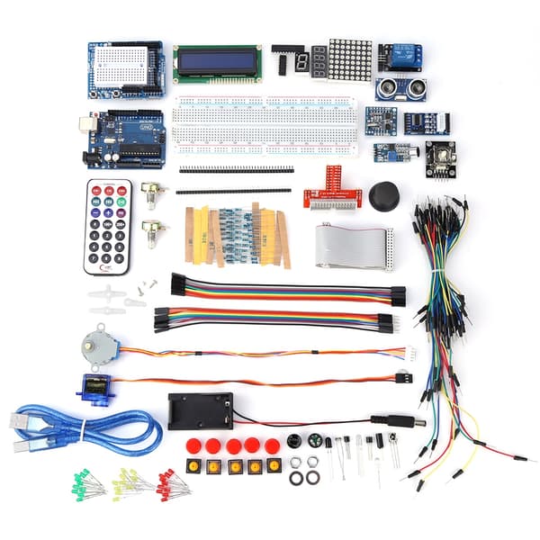 Starter Kit til 1602LCD tastatur servomotor LED relæ RTC DIY