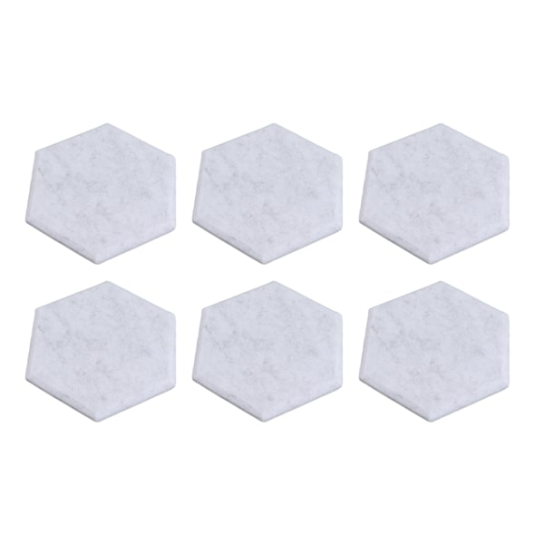 12 ST Hexagon akustiska paneler Ljudabsorberande paneler med hög densitet Ljudsäkra väggpaneler med fasad kant 14x12x7cm Silver Gray