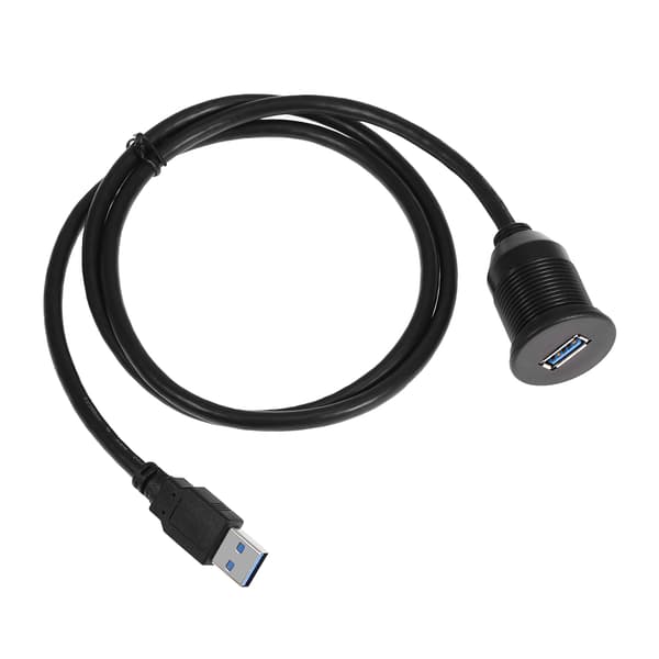 1M Bil Dashboard USB 2.0/3.0/3.5mm/AUX/HDMI Panel Flush Mount Forlængerkabel 9#