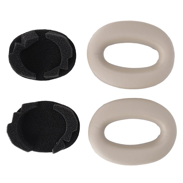 Utbytbara hörlurskuddar i svamp med avstämningsbomull för Sony MDR‑1000X WH‑1000XM2-hörlurar, champagnefärgade