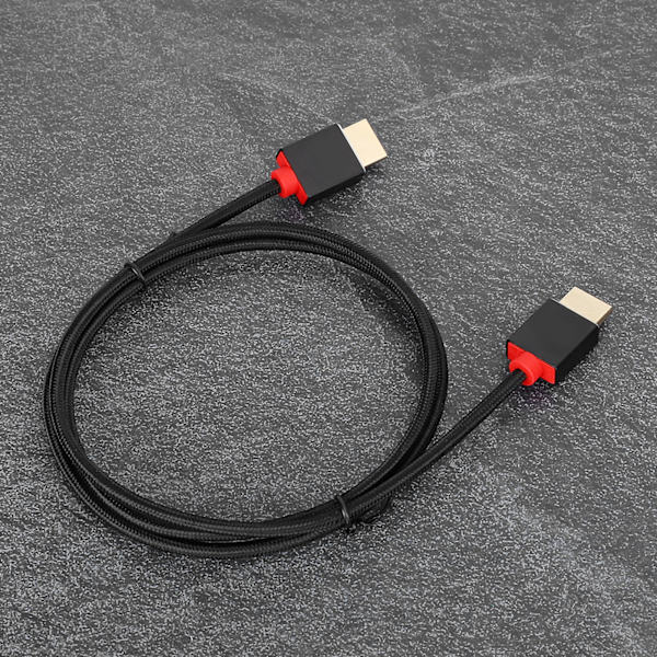 HDMI-HDMI-uroskaapeli, uros-uros, 4Kx2K, teräväpiirto, jatkokaapeli, alumiinikotelo, 0,5 m