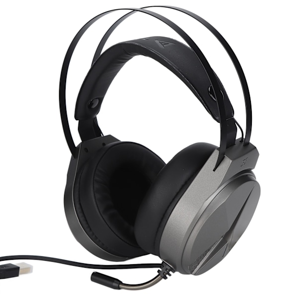 TAIDU Gaming Headset 7.1 Surroundljud Brusreducerande Trådbunden Over Ear Hörlurar med RGB-ljus för PS5 Laptop