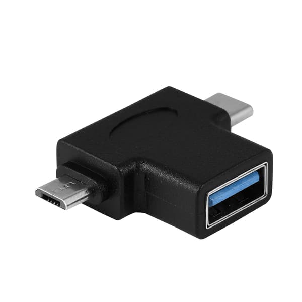 Mini 2 i 1 Micro USb   USB 3.1 Type C Han til USB 3.0 Hun OTG Konverter Adapter