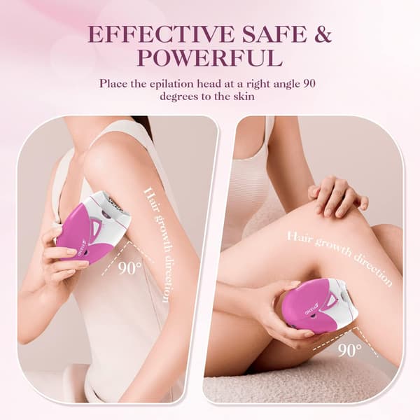 Glat glide epilator til kvinder til ansigtshår, epilator til hårfjerning til kvinder, ansigts epilator, hårfjerning til ansigt og bikinilinje