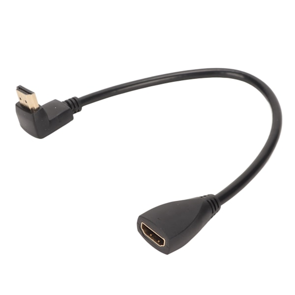 HD Multimedia Interface-förlängningskabel 90 graders vinkel TYP A hane till TYP A hona 1TF 3D 4K HDTV Splitter Switcher