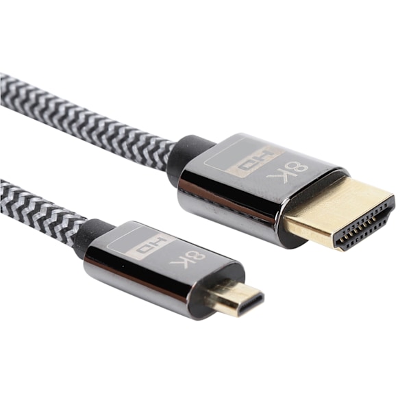 Micro-kabel konvertering HDMI til HDMI HD-video flettet net computerforbindelsestilbehør 1,5 meter