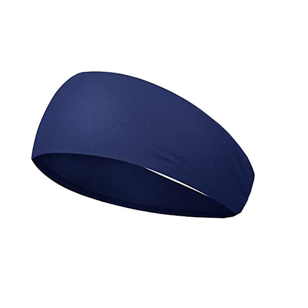Urheilupannat naisille, kosteutta siirtävä treenipanta, hikinauhapanta hiihtoon, juoksuun, pyöräilyyn, hiuspanta naisille ja miehille navy blue