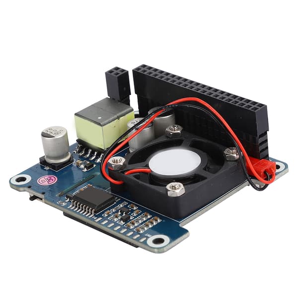 Udvidelseskort Køleventilator Modul til Raspberry Pi 4b 3b POE Ethernet Power Onboard Fan