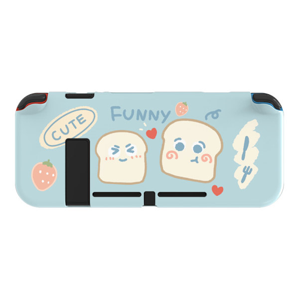 Dokkbar beskyttende deksel for Nintendo Switch, myk TPU-slank deksel for NS-konsoll og Joy-Con-kontrollere