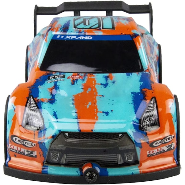 GoolRC RC Biler, 1:22 Skala Fjernstyret Bil, 4WD RC Driftbil, 2.4GHz Elektrisk Sportsracerbil til Drenge og Piger (P220) Blue