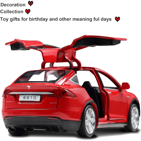 SASBSC Legetøjsbiler Model X 1:32 Tilbage Træk Køretøjer Diecast Bilmodel Billegetøj til Drenge og Piger 3 til 12 År Gamle