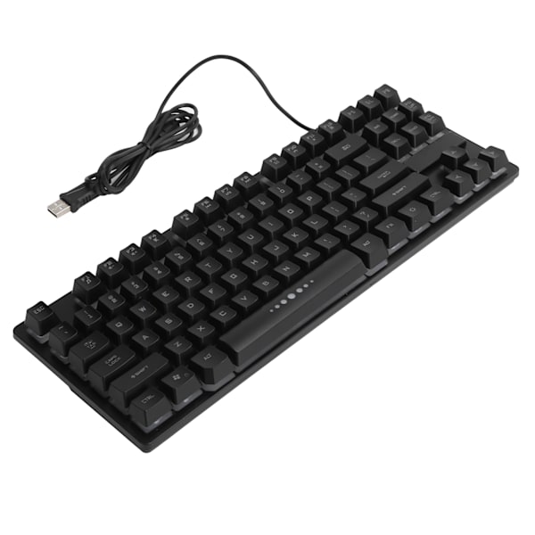 Mekanisk tangentbord 87 tangenter Trådbunden USB Bakgrundsbelysning Speltillbehör för bärbar dator GK‑10