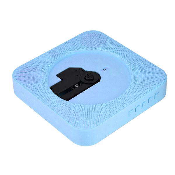 Uusi seinälle asennettava Bluetooth-CD-soitin kaiuttimella ja kaukosäätimellä (sininen)