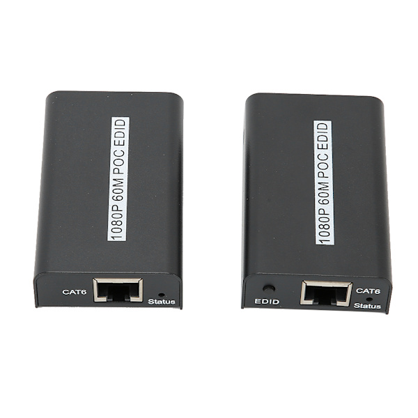 60M HD Multimedia Interface Enkeltkabel Extender HDMI Nettverksoverføring 1080P EDIDUK Plugg