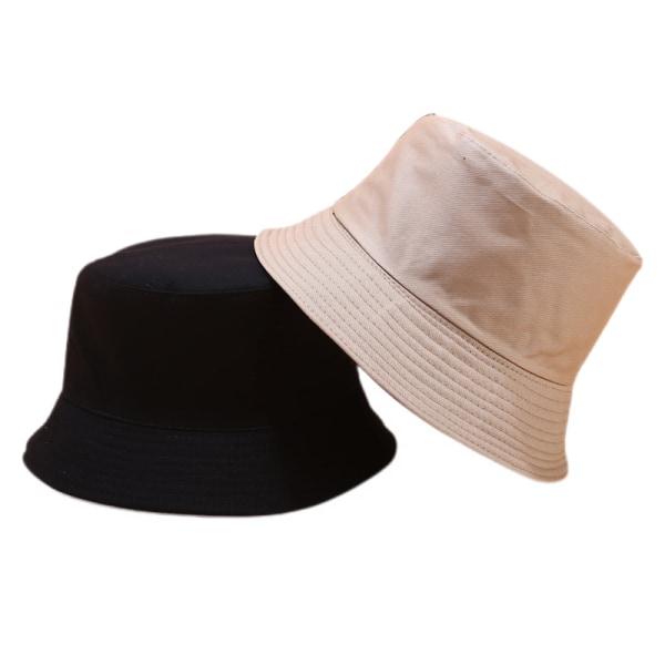 Wekity Söt Hinkhatt Strand Fiskarehattar för Kvinnor, Vändbar Dubbelsidig Bär Unisex (Khaki)