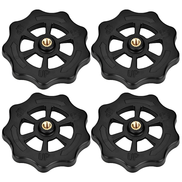 4 st Plattformskruv Stort Vridreglage Nivåmutter för Creality Ender-3/CR-10/10S 3D-skrivare
