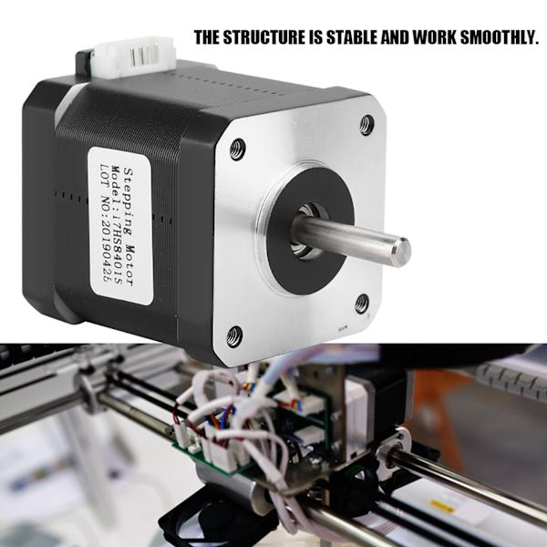 3D-printertilbehør 17HS8401S DC 3V skridtmotor med motorkabel AC600V /1MA/IS