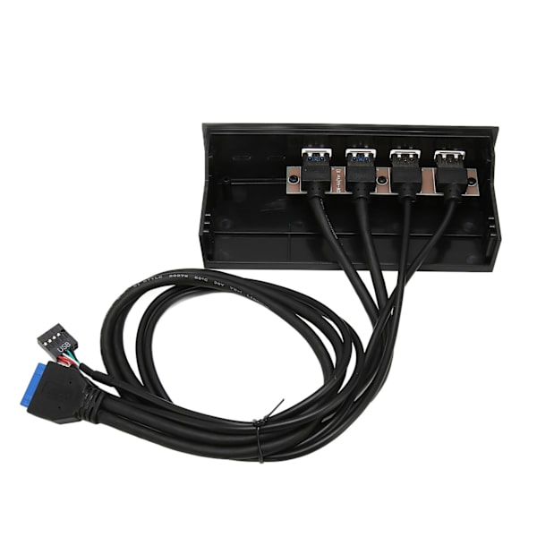 5,25 tommer USB 3.0 frontpanelhub 4 porte 5 Gbps højhastighed 19-bens USB frontpanelhub til pc