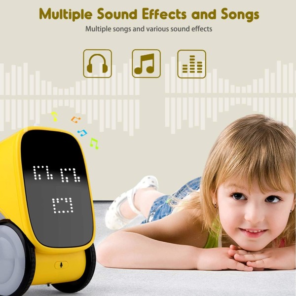 Intelligent Smart Robot Toy for Kids,  Voice and Touch Gesture Control Mini Robotics Rechargeable Toys Dancing, Walking, Singing, Robots for Toddler
