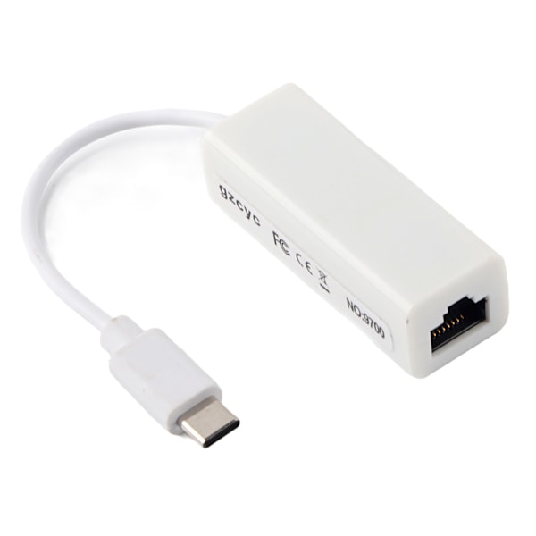 USB 3.1 Type C - RJ45 100Mbps Ethernet LAN -verkkoadapteri MacBook USB-C -kannettavalle
