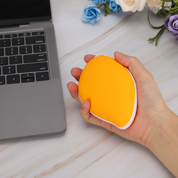 Suurikapasiteettinen pikalataus talvi räjähdyssuojattu innovatiivinen mobiilivirta USB-lataus käsienlämmitin (keltainen)