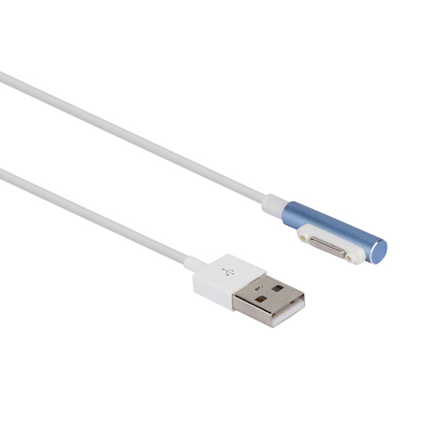 1m/3,3ft magnetisk lysande laddningsdatakabel kraftledning för Sony Xperia Z1/Z2/Z3Blå