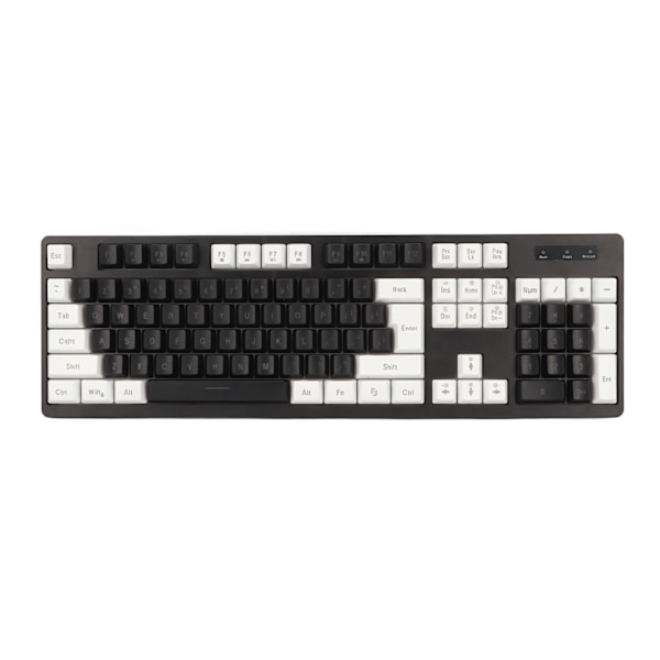 Trådlöst tangentbord och mus 104 tangenter RGB LED-bakgrundsbelysning 2 i 1 2,4 GHz-anslutning Vattentätt spelande tangentbord och mus för PC