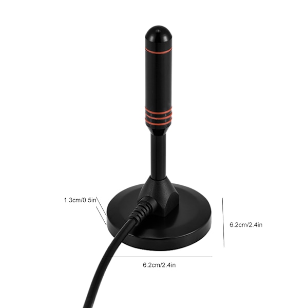 Digital inomhus-TV DVB-T HDTV-antenn 20dBi hög förstärkning med basantennförstärkare