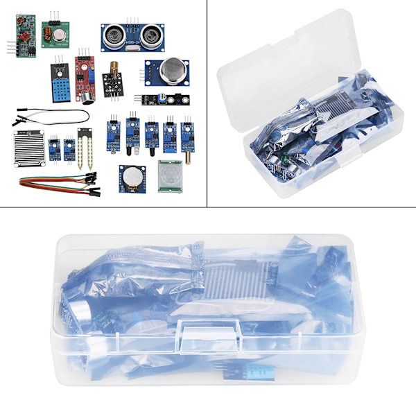 16IN1 aloitusanturimoduulisarjat Raspberry Pi 2B -mallille DIY-komponentit laatikkokotelo