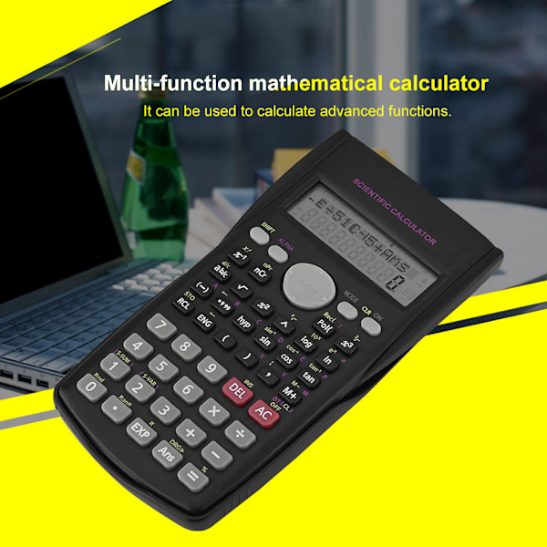 Student Handheld Vetenskaplig Funktionsräknare Bärbar Multifunktionsräknare LED-display