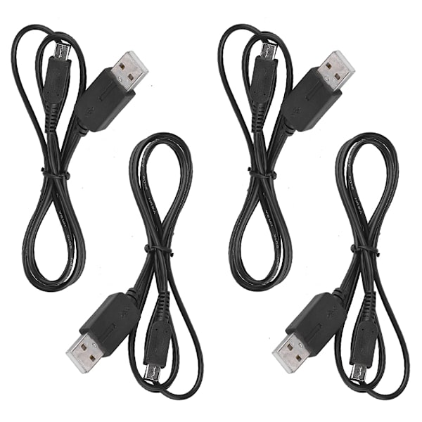 4 kpl USB-virtalähteen latauskaapeliadapteri USB-laturi latauskaapeli 3DS/NDSI/NEW/2DS:lle